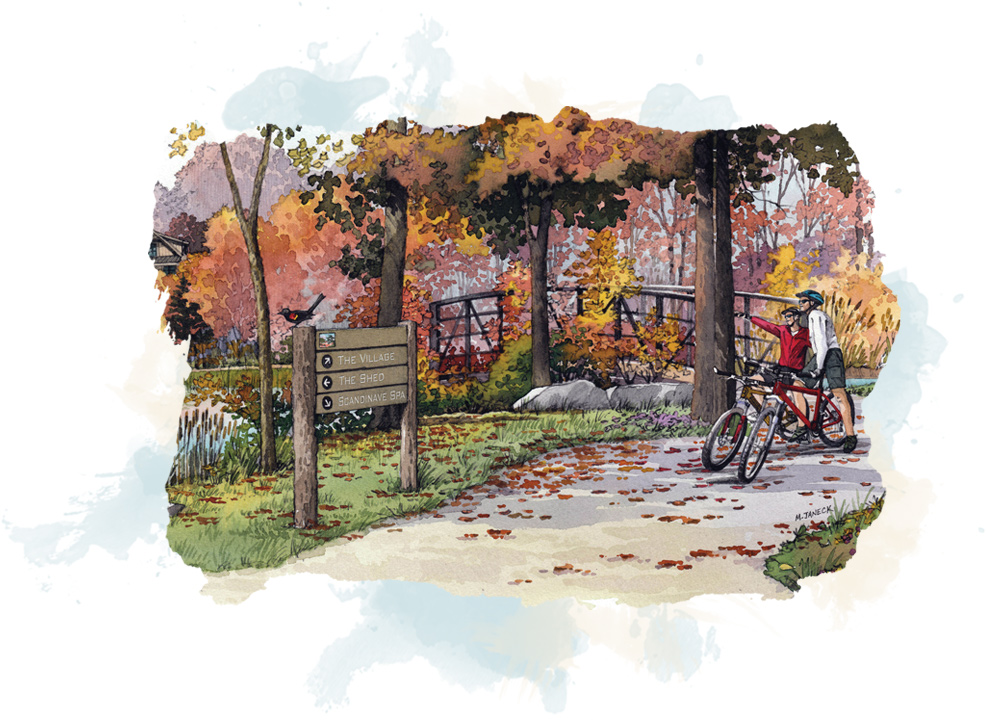 concept art of a neighborhood