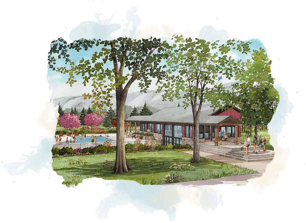 art image of windfall at blue mountain neighborhood